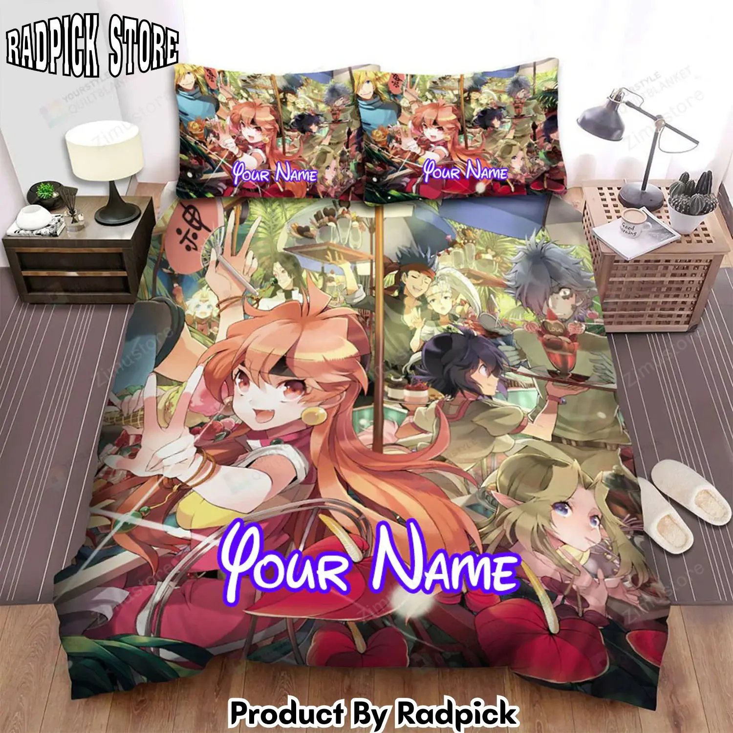 Radpick slayers anime japan anniversary bed sheets spread comforter duvet cover personalized name bedding sets rp3272277